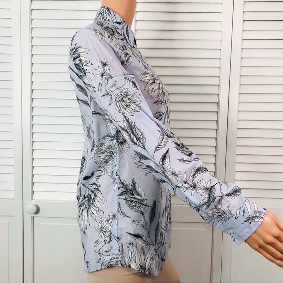 J. MCLAUGHLIN Lois Blouse In Powdered Blue Size Extra Small - Picture 3 of 8